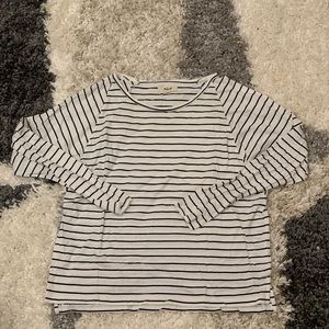 Madewell Stripped Dolman 3/4 Length Sleeve Shirt